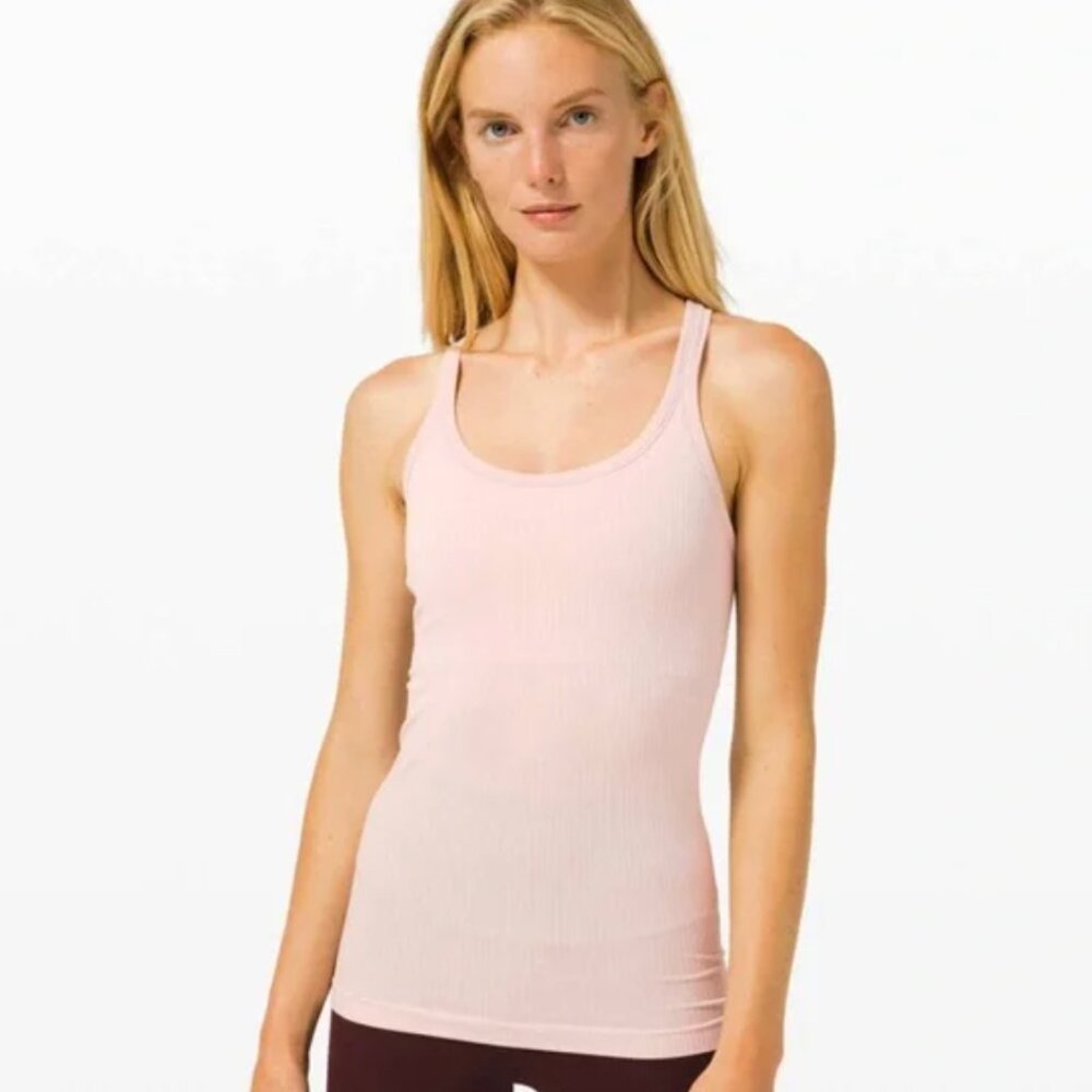 Lululemon Ebb to Street Tank Top in Pink Haze size 6